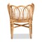 Bali & Pari Melody Modern and Contemporary Natural Rattan Dining Chair 185-11868-Zoro - alternate 5